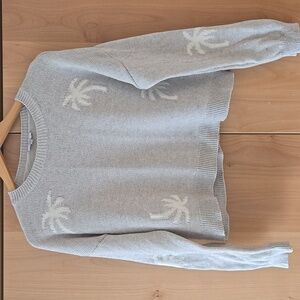 Rails Women's Palm Tree Cashmere Blend Sweater, Small, GUC, Cali Florida Vibes